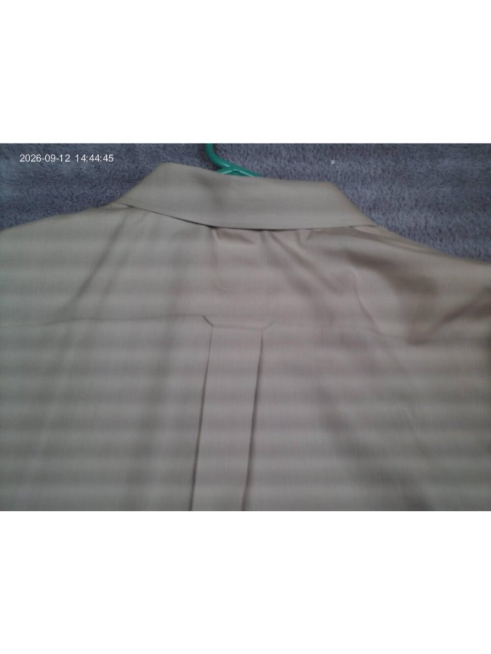 Joseph & Feiss Dress Shirt Mens 20 34/35 Beige Non Iron Cotton Long Sleeve MED. - Picture 4 of 11